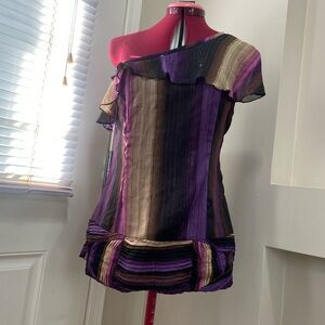 Ensembles Elegant Multicolor Off-Shoulder Women's Top